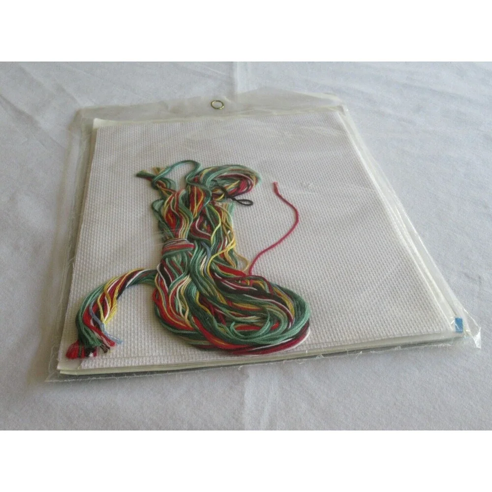 Daisy Kingdom Cross Stitch Kit Angel Bunnies Christmas Stocking #82873  Bucilla